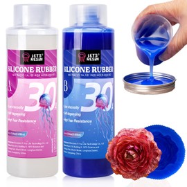 Let's Resin Silicone Molds Making Kit 30A, Blue Silicone For Making Mo
