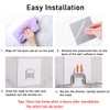 Alamic 4 Pack Shower Caddy Adhesive Sticker Hook Mount for