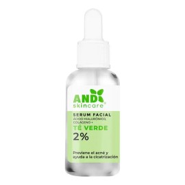 Srum Facial con T Verde AND , Controla Acn y Brillo, Piel Grasa, 30ml