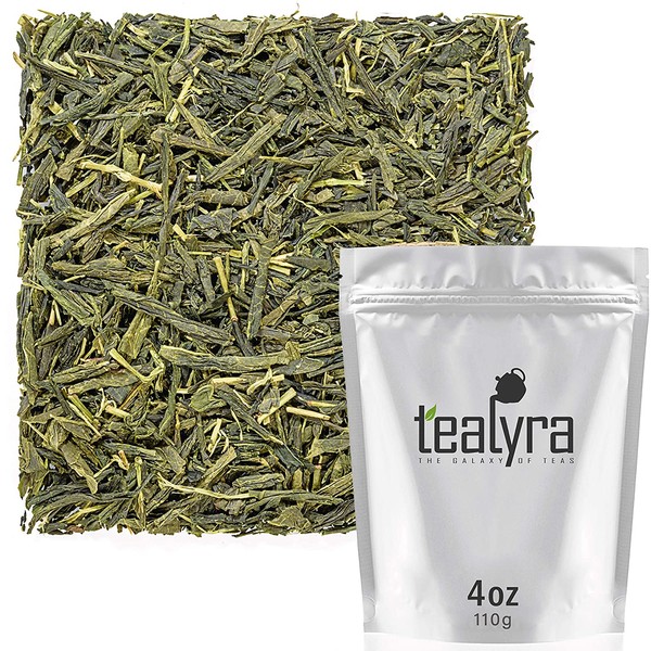 Tealyra - Bancha Ujitawara - Japanese Green Loose Leaf Tea - Light Taste - Low Caffeine - Organically Processed - 110g (4-ounce)