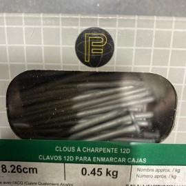 Pro-Fit  Framing Nails 12D x 3-1/4 in, Steel, Hot Dip Galvanized 1 lb Box 57188