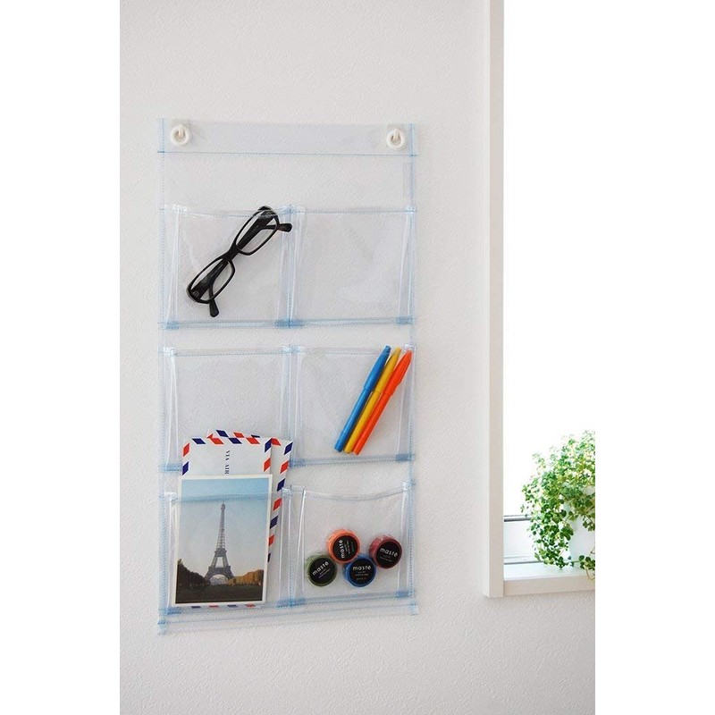 Saki Wall Pocket, Clear, Size: W11.8 x H22.6 inches (300