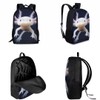 AmzPrint 2 In 1 Pink Axolotl Backpack And Lunch Box