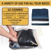 Cozy Essential Compression Bags for Travel - Travel-Twelve Pack, Transparent