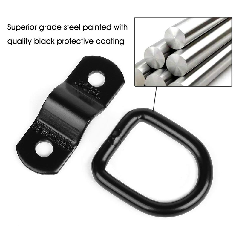 JCHL D Rings Tie Down Anchors Hooks for Trailer Truck