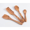Darido Olive Wood Cooking Utensils Set of 3 with Extra