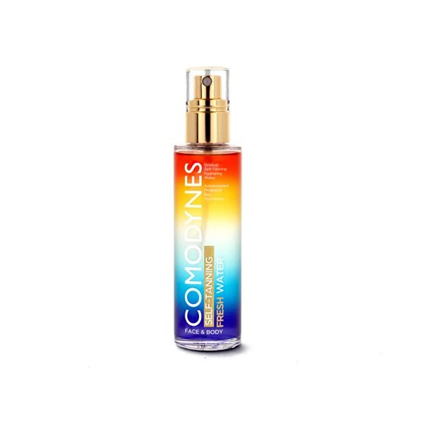 Comodynes Self Tanning Hydrating Water 100ml - Self-Tanning - Suitable for Face and Body -Moisturising Formula for a Refreshing Experience - Vegan - Natural Ingredients - Fresh Scent