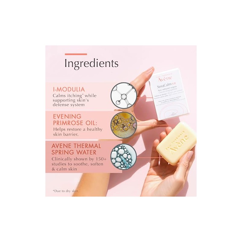 Avene Xeracalm A.D, Barra Dermolimpiadora, Piel Seca, 1pza