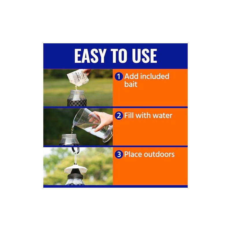 Terro Outdoor Reusable Fly Trap - Poison Free Solution