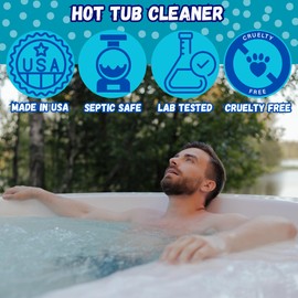 Ahh-Some - Hot Tub Serum Cleaner Sachet | Clean Pipes & Jets Gunk Build Up | Clear & Soften Water for Hot Tub, Jetted Tub, Swim Spa | Top Clarifier Up to 450 Gallons of Water (One Time Use Only)