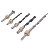 5Pcs Pocket Hole Drill Bit 3 Knife Points High Speed