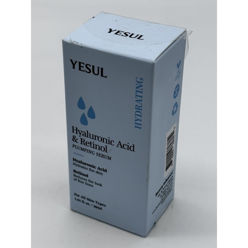 YESUL HYALURONIC ACID &RETINOL PLUMPING SERUM 1oz/30ml All Skin Types