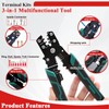 Tnisesm 1100pcs Wire Connectors - Insulated Electrical Wire Terminals with