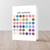 CafePress Color Analysis Card Soft Summer Folded Greeting Card Glossy