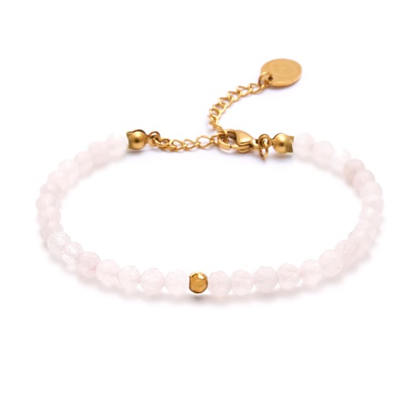 Bergerlin Genuine Natural Stone Pearl Bracelet with 925 Sterling Silver