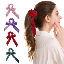 Welrog Pack of 4 Women’s Bands Hair Ties Elastic Hair Bands Hair Accessories