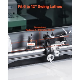 VEVOR Quick Change Tool Post Set, 8 Pcs, Includes Lathe Tool Holders, Tool Post with Turning Tool Holder Accessories, Fit for Mini Lathe & Metal Lathe 6"-12" Swing, Durable Steel Material