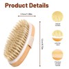 Dry Brush Bath Brush, Body Brush, Massage Brush for Exfoliation,