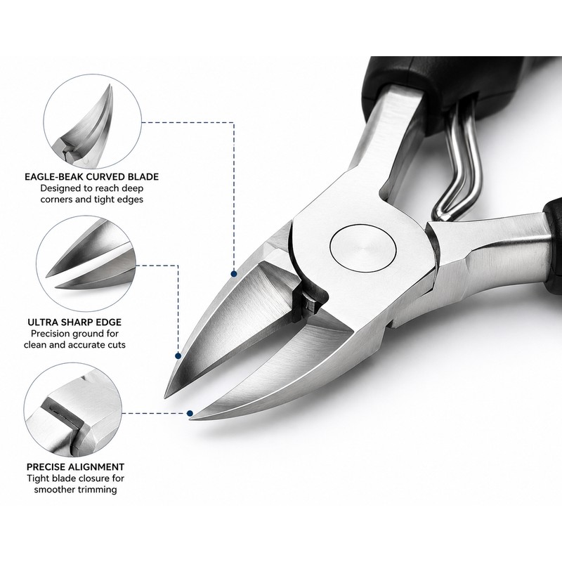 Ingrown Toenail Clippers for Thick & Hard Nails – Precision