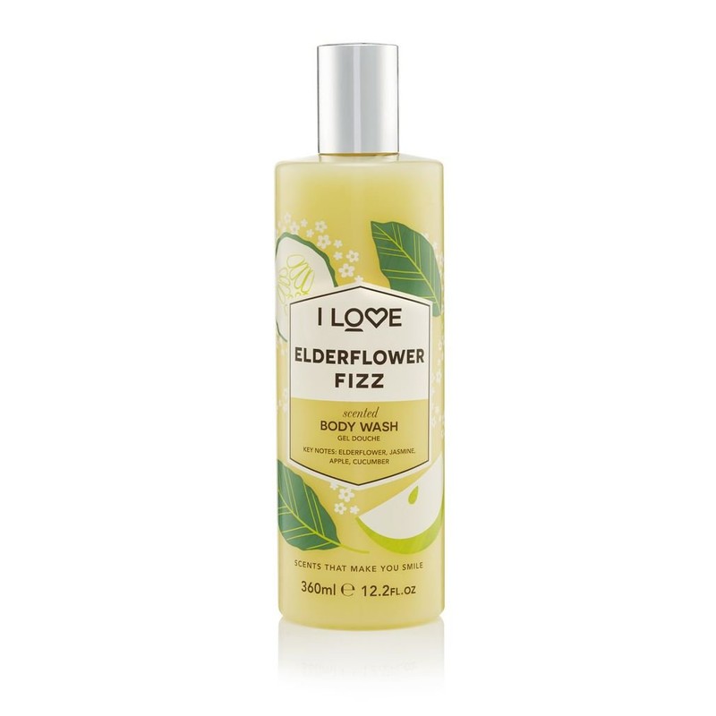 I Love Elderflower Fizz Scented Body Wash, Rich & Creamy