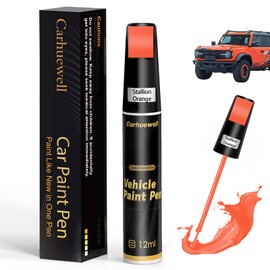 Orange Touch Up Paint for Cars, Auto Car Paint Touch Up Paint Pen for Deep Scratches, Car Scratch Repair Pen, Quick and Easy Solution to Repair Minor Automotive Scratches (Stallion Orange)