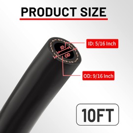 5/16" Marine Fuel Line Hose Rubber Type A1-15 SAE J1527 for Marine Boat Ship Equipment (5/16", 10Ft, Type A1-15)