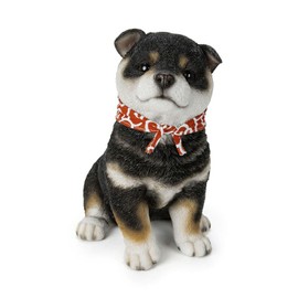 Oubia H24088-1 Home Bean Black Shiba Inu (Large) 6.5 x 4.5 x 7.0 inches (16.5 x 11.5 x 17.8 cm), Doll, Figure, Figure, Animal, Garden, Decoration, Dog, Dog