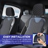 Hovom Car Headrest Cover, Soft Breathable Leather Front Seat Head