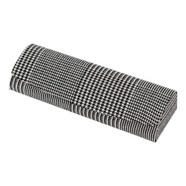 テーシーケース メガネケース おしゃれ 軽量 ハード ケース マグネット式 スチール コットン グレンチェック 薄型 HY-80136-A