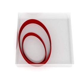 Mini/Small Oval Set of 2 Value Fondant Cutters Pair 3CM + 5CM