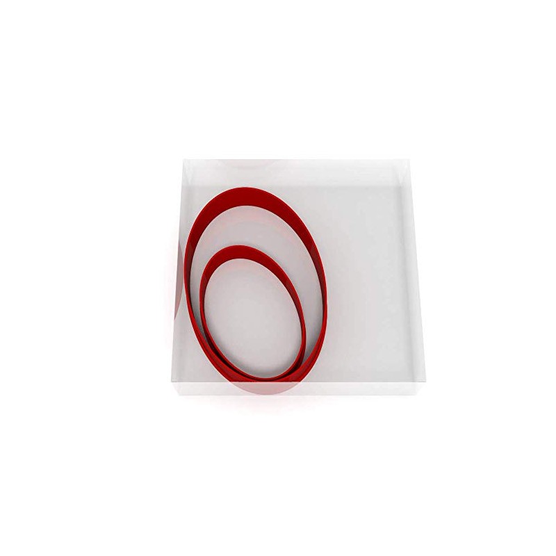 Mini/Small Oval Set of 2 Value Fondant Cutters Pair 3CM