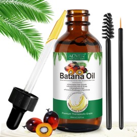 Batana Oil for Hair Growth & Skin Care, Stimulates Hair Growth, Moisturizes Hair & Scalp, Strengthens Hair and Prevents Breakage & Split Ends, 100% Natural and Cold-Pressed, 2.02oz