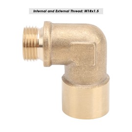 Lambda Sensor Extender, 90 Degree M18x1.5 Oxygen Sensor Extender Brass Extension Spacer Adapter Car Accessories