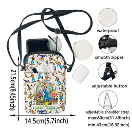 KEYCHIN Funny Dog Crossbody Bag Cartoon Fans Gift Dog Ecot International Flower＆Garden Shoulder Bag Dog Merch, Gf Dog-cb, Fashion