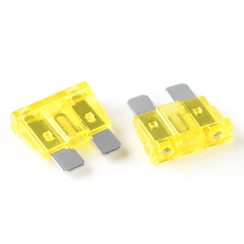 (60Pcs) 20 Amp Standard Car Fuses, 20A Automotive Fuse(ATO/ATC), Blade