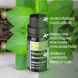 Tharros Wild Mountain Oral Oregano Oil - Mountain Olympus 3 x 10 ml in Premium Quality - 100% Oregano Essential Oil from Greece, Origanum Vulgare Hirtum, Carvacrol, oregano Oil, No Additives