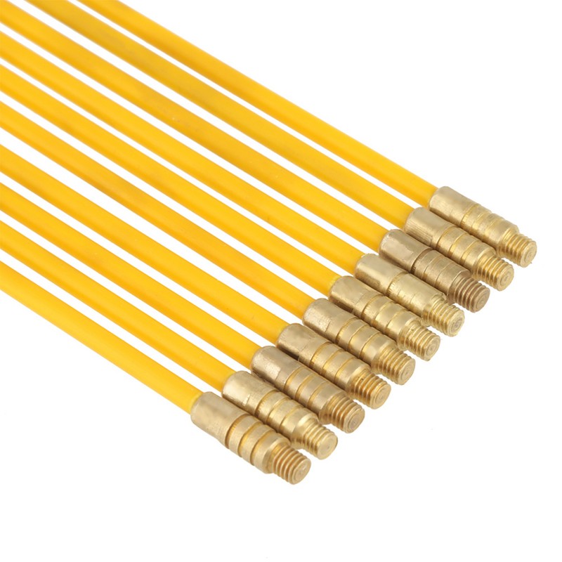 10pcs 4mm Fiberglass Running Wire Cable Electrical Fish Tape Pull