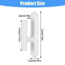 DOPENSPI 12PCS Blind Cord Holders, Adhesive Blind Cord Twister Window Blinds String Holder Window Wrap Cleat Child Proofing Wind Up for Home Office Kindergarten