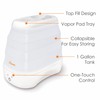 1 Gal. Warm Mist Collapsible Humidifier, White, Top Fill, for