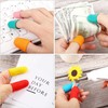 Rubber Finger Tips Guard, 30 Pieces in 10 Colors