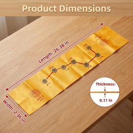 Feng Shui Five Emperor Coins Set with Big Dipper Layout – Brass Lucky Coins for Home Entryway, Under Door Threshold or Rug Placement, Wealth & Prosperity Symbol, Energy Decor