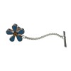 Kiola Designs Turquoise Flower Tie Tack