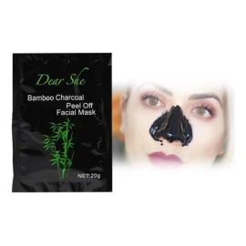 🔥 Mascarilla facial antiacné carbón de bambú dear she black head 6g  Vitaminas y Minerales