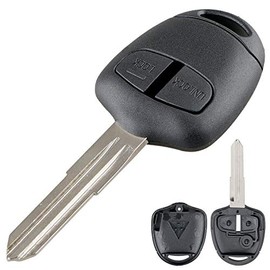 Car Key Remote Control Housing Key with 2 Buttons and Blank Type MIT8 Compatible with Mitsubishi Vehicle Models