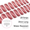 NAILOG Semi Cured Gel Nail Strips (20 Extra Long Stickers/Wraps)