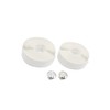 INFINAUTO 2 Pcs White Foam Handlebar Tape Bar Grip Wrap