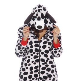 #FollowMe Adult Onesie / Pajamas, Dalmation, Large