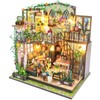 DIY Miniature Dollhouse Kit, 1:24 Scale 3D Garden Villa Doll