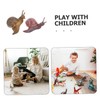 Kisangel Educational Snail Statues Simulation Animal Toys Snail Decorations Miniature
