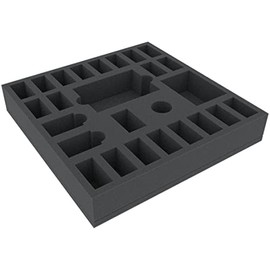 Feldherr AGMFGE050BO 295 mm x 295 mm x 50 mm foam tray for board games with 26 compartments